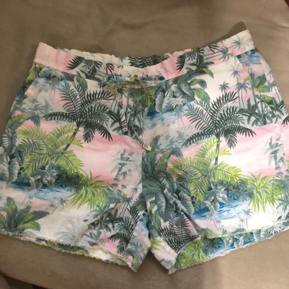 Tommy Bahama Tropical Print Women Shorts - Pink, Green, Blue